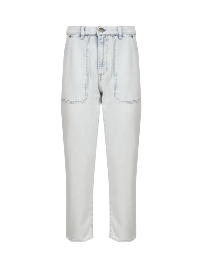 Pinko Light-colored Chinos Jeans In White