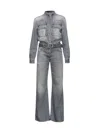 Pinko Bootcut Denim Jumpsuit In Denim
