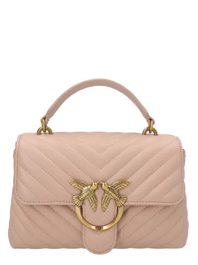 PINKO LIGHT PINK LADY LOVE MINI SATCHEL