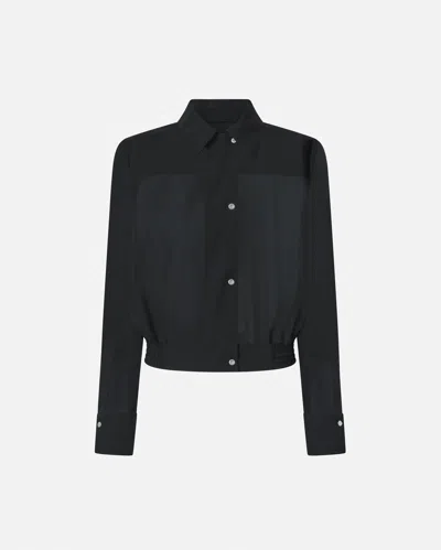 PINKO LIGHTWEIGHT BOMBER-STYLE GEORGETTE SHIRT