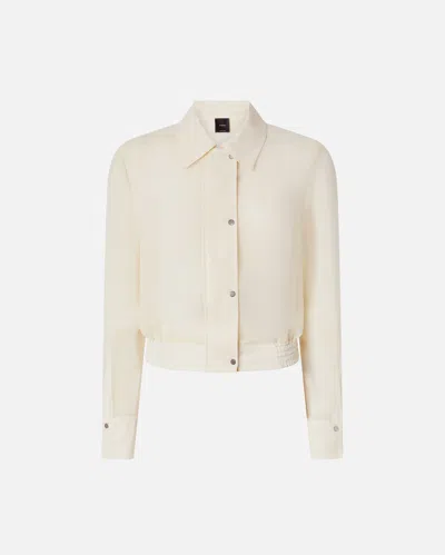 PINKO CHEMISIER LÉGER FAÇON BOMBER EN CRÊPE GEORGETTE