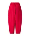 Pinko Lightweight Balloon Pants With Drawstring In Red