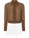 Pinko Cropped Shirt Jacket