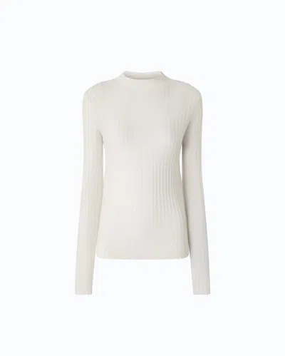 Pinko - Lightweight Ribbed Sweater - S In White
