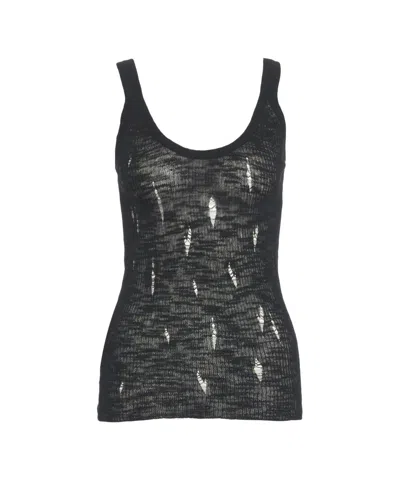 PINKO LIGHTWEIGHT RIPS RIBBED TANK TOP
