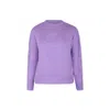 Pinko Lilac Sweater For Girl With Logo In Lilac