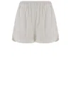 Pinko Linen And Viscose Short Pants In White
