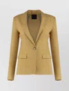 Pinko Linen Blazer Featuring Cut-out Detail