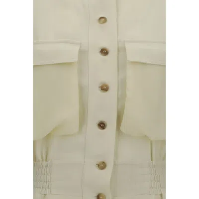 PINKO LINEN CHEMISIER DRESS