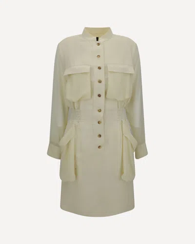PINKO LINEN CHEMISIER DRESS