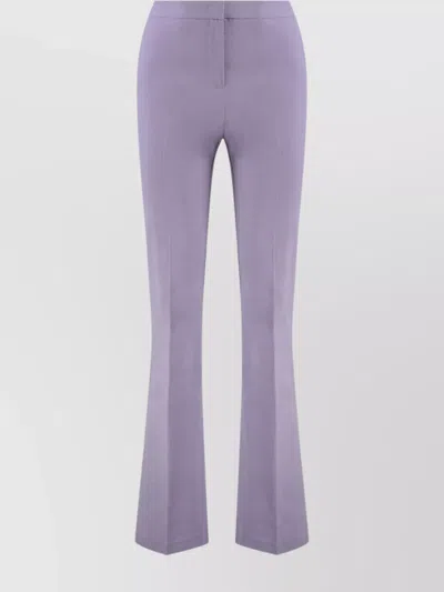 PINKO LINEN FLARED HIGH WAIST TROUSERS