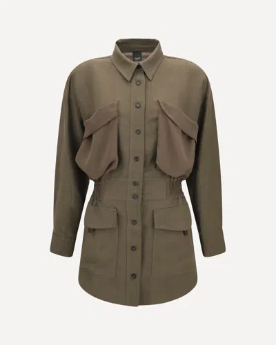 PINKO LINEN SHIRT JACKET