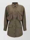 Pinko Lightweight Shacket With Pockets
