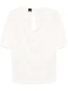 Pinko Linen T-shirt In White