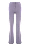 Pinko Linen Flared High Waist Trousers