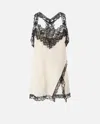 Pinko Lingerie Top With Lace In White