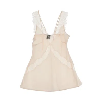 Pinko Lingerie Top With Lace In Multi
