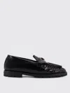 Pinko Nora Love Birds Leather Loafers In Black