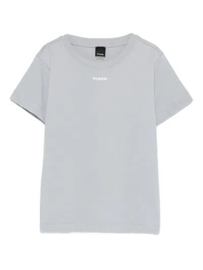 Pinko Logo-appliqué T-shirt In Blue