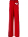 Pinko Logo-appliqué Track Shorts In Red