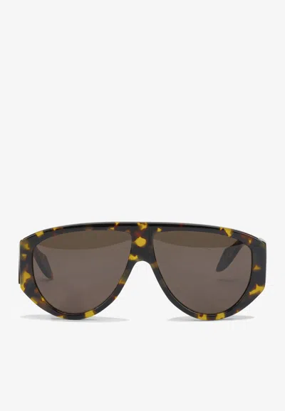 Pinko Logo Aviator Sunglasses In Multi