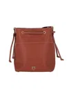 Pinko Logo Bucket Bag In Brown
