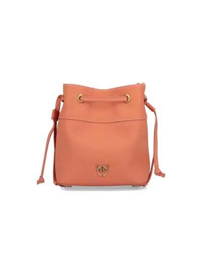 Pinko Logo Bucket Bag In Orange