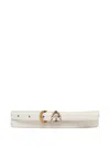 Pinko Logo-buckle Belt In Neutral