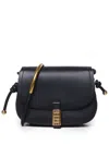 Pinko Logo-buckle Shoulder Bag In Black