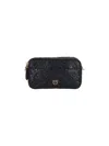 Pinko Ini Camera Bag With Love Birds Motif In Black