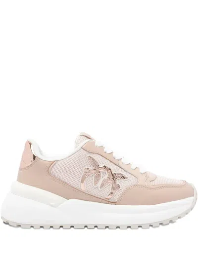 Pinko Logo-detail Chunky-sole Sneakers In Pink