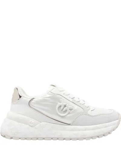Pinko Logo-detail Chunky-sole Sneakers In White