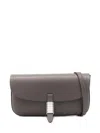 Pinko Logo-detail Cross Body Bag In Gray