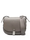 Pinko Logo-detail Cross Body Bag In Gray