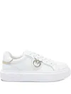 Pinko Yoko 01 Panelled Sneaker With Padded Ankle In White