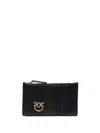 Pinko `airone` Zipped Card Holder In Black