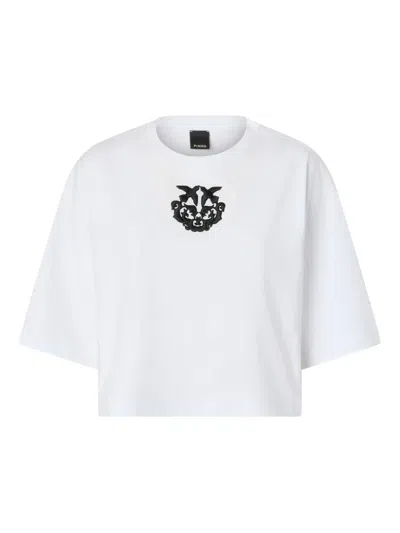 Pinko Logo-detail Short-sleeve T-shirt In Multi