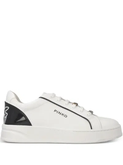 Pinko Logo-detail Sneakers In White