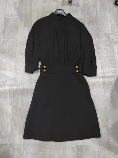 Pinko Logo Dress In Black