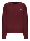 Pinko Wool And Cashmere Logo Sweater In Red