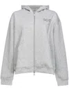 PINKO LOGO EMBELLISHED ZIP-UP JACKET PINKO