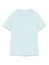 Pinko Logo-embossed T-shirt In Blue