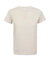 Pinko Logo Embroidered Crewneck T-shirt In Neutral
