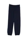 Pinko Logo-embroidered Cuffed Track Pants In Blue