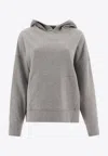 Pinko Grey Sweatshirt With Logo Embroidered On The Front In Gray
