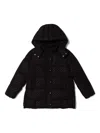 Pinko Logo-embroidered Padded Coat In Black