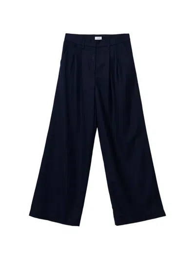 Pinko Logo-embroidered Pocket Trousers In Black