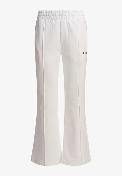 PINKO LOGO EMBROIDERED TRACK PANTS