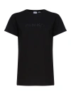 Pinko Black 'basico' T-shirt In Black