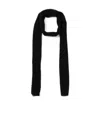 Pinko Logo Label Rectangular Scarf In Black